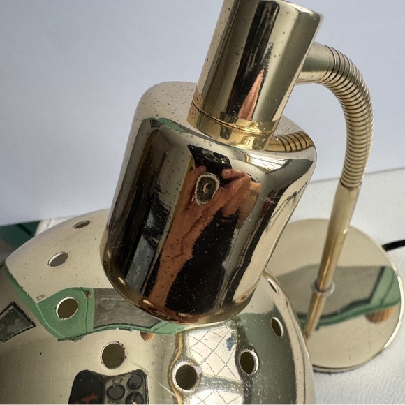 Vintage Brass Eyeball Globe Lamp - Picture 7 of 14